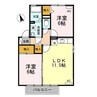 ドゥ・デパール Ｂ 2LDKの間取り