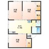 コーポ長岡Ａ 2Kの間取り