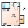 コーポ工藤 1Rの間取り