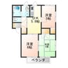 ディアスフローレンス 3DKの間取り