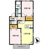 ルビナ グランデ Ｓ-Ⅱ 2LDKの間取り