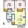レジデンス 2LDKの間取り