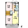 メゾン２８６ 2DKの間取り
