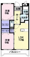 アビタシオンＩ・Ｓ・Ｙ 2LDKの間取り