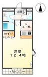 パレスさくらんぼ 1Kの間取り