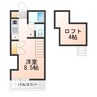 レモンハウス桧町 1Kの間取り
