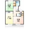 柏木マンション 2DKの間取り