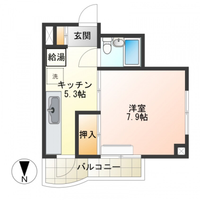 間取図 西口朝日マンション