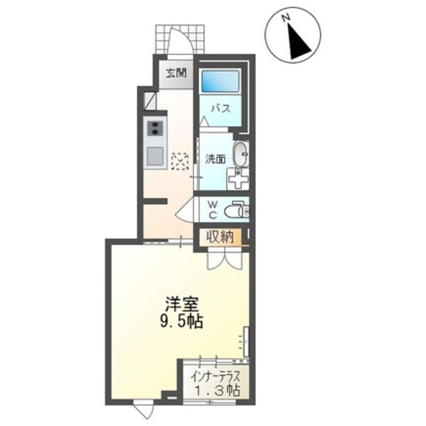 間取図 仮称）山形市双月町１丁目新築アパート