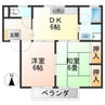 サンキャロル 2DKの間取り