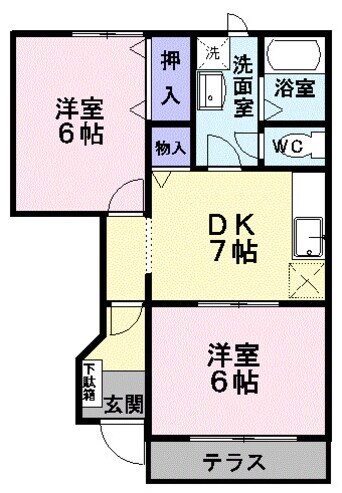 間取図 Ｆディマージュ　Ａ