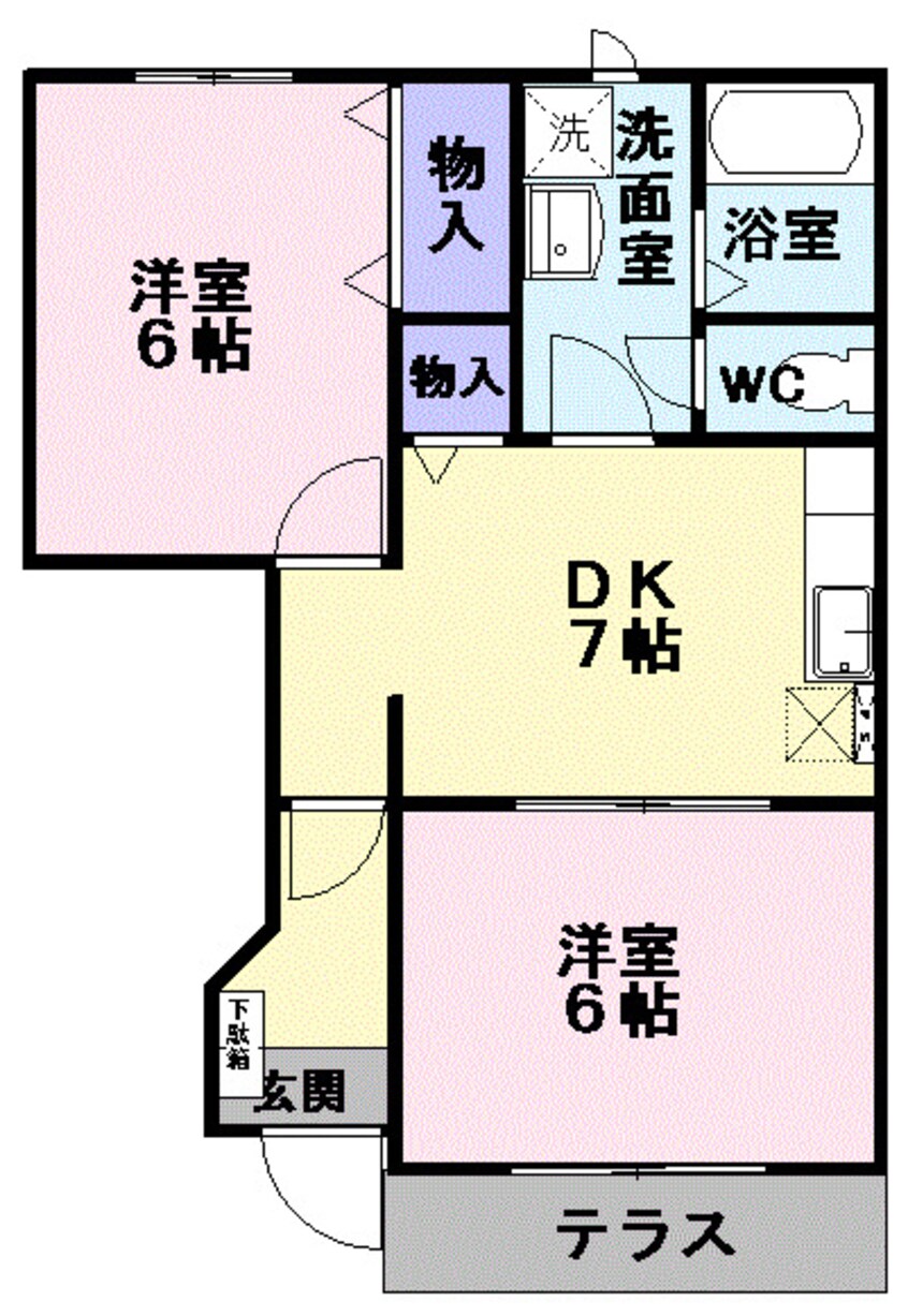 間取図 Ｆディマージュ　Ａ