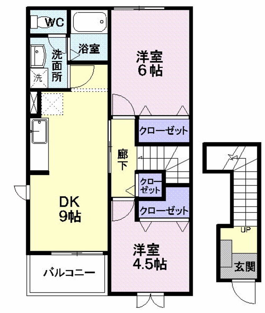 間取図 リブタウン　Ｂ