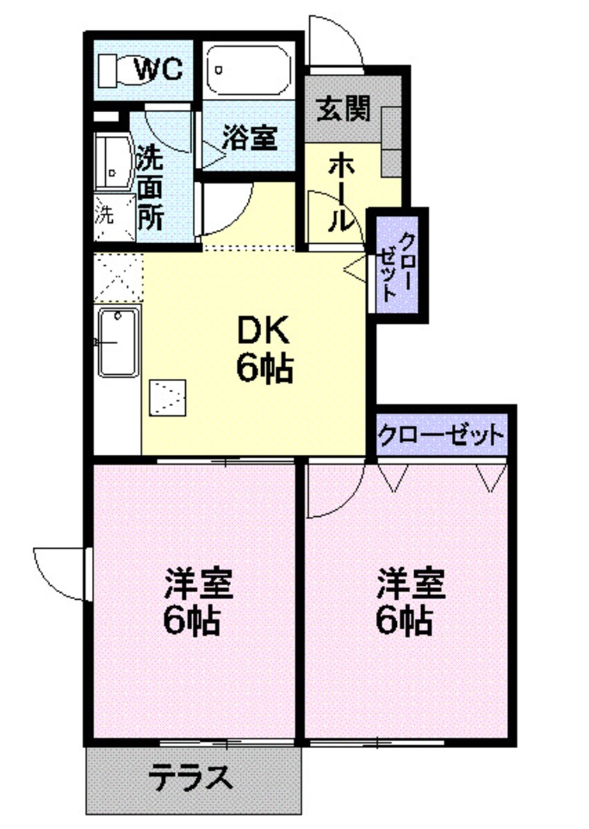 間取図 ジェントリー下条Ａ棟