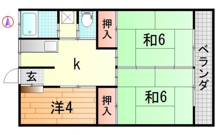 間取図 コーポしらゆり