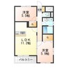 J-003 2LDKの間取り