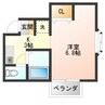 システィハイム 1Kの間取り