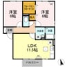 サンパティック Ａ 2LDKの間取り