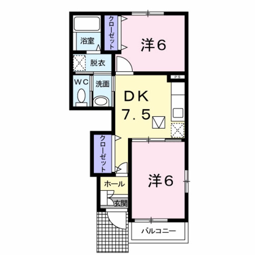 間取図 リトル　マーシュ　Ⅱ