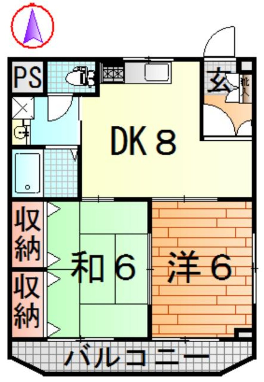 間取図 レ・アールSAGAE