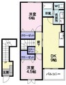プラシード 2DKの間取り
