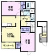 ＭＩＲＡＩ 2LDKの間取り
