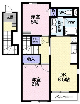 間取図 リバティーベルＡ