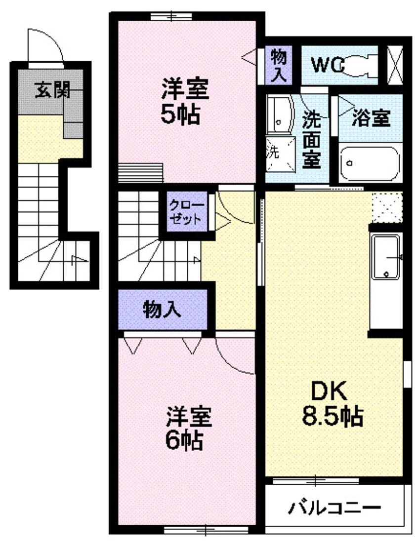 間取図 リバティーベルＡ