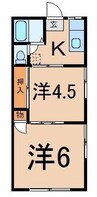 エトワール長町 2Kの間取り