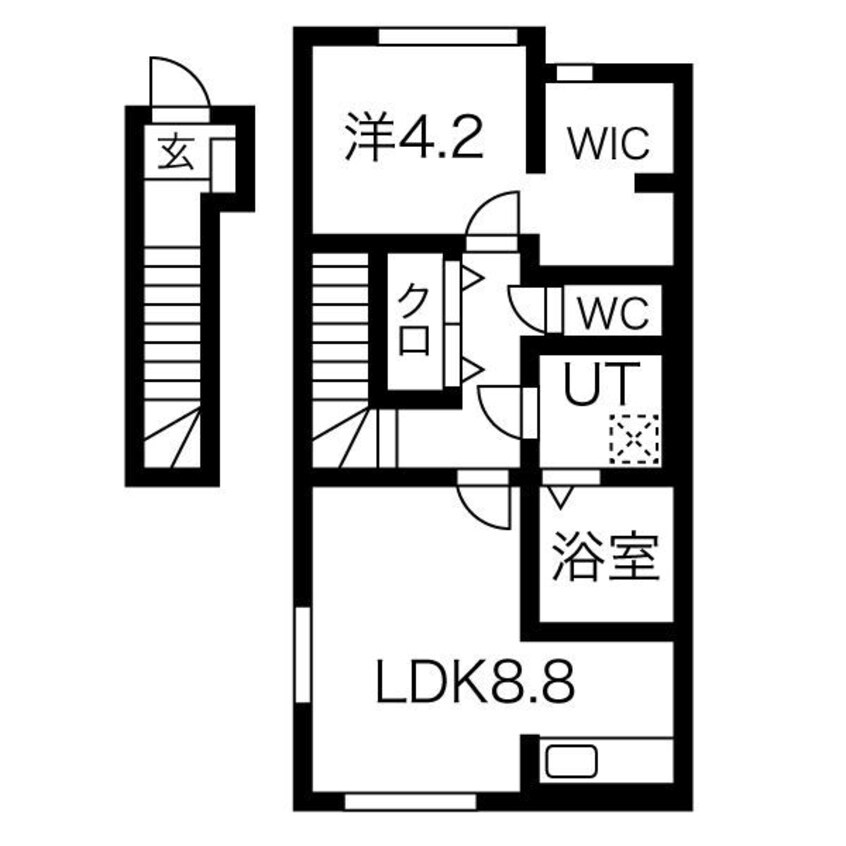 間取図 ラポール久野本