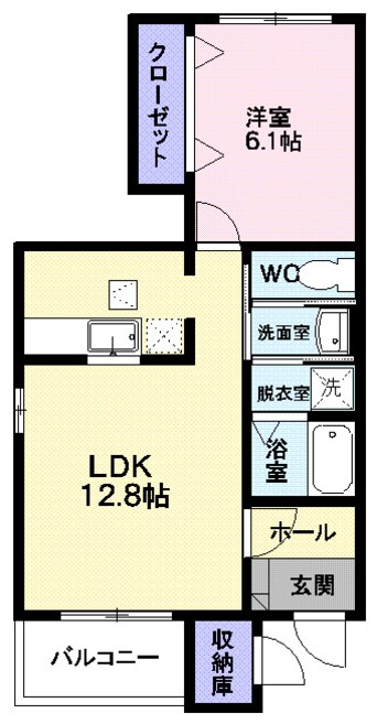 間取図 ミルト　クリーマ　Ｂ