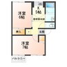 メモリーハイム2 2Kの間取り