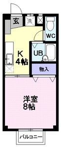 オランダ村　Ｇ棟の間取図