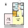 グリーンヒルズ Ⅱ 1LDKの間取り