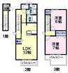 奥羽本線・山形線/さくらんぼ東根駅 徒歩20分 2階 築18年 2LDKの間取り