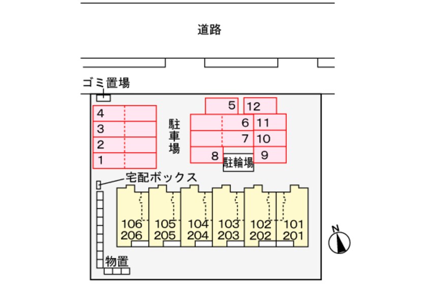 駐車場 アンジェリックＩ