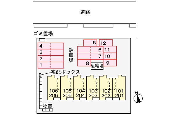 駐車場 アンジェリックＩ