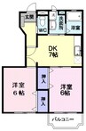 奥羽本線・山形線/さくらんぼ東根駅 徒歩25分 1階 築25年 2DKの間取り