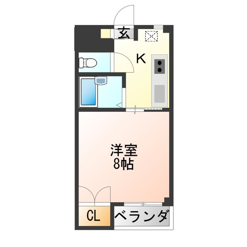 間取図 ロイヤルコーポ蜂屋