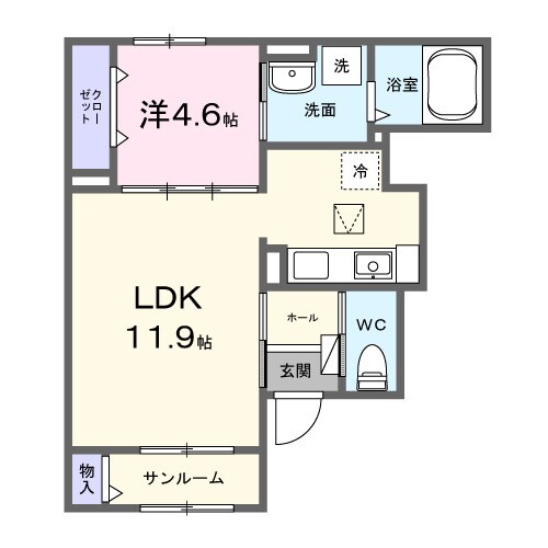間取り図 サンホワイト駅西