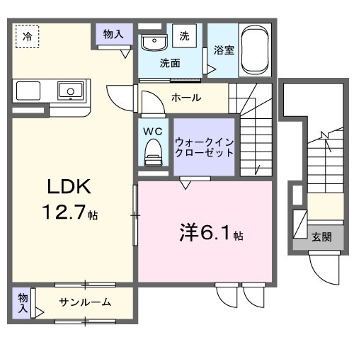 間取り図 サンホワイト駅西