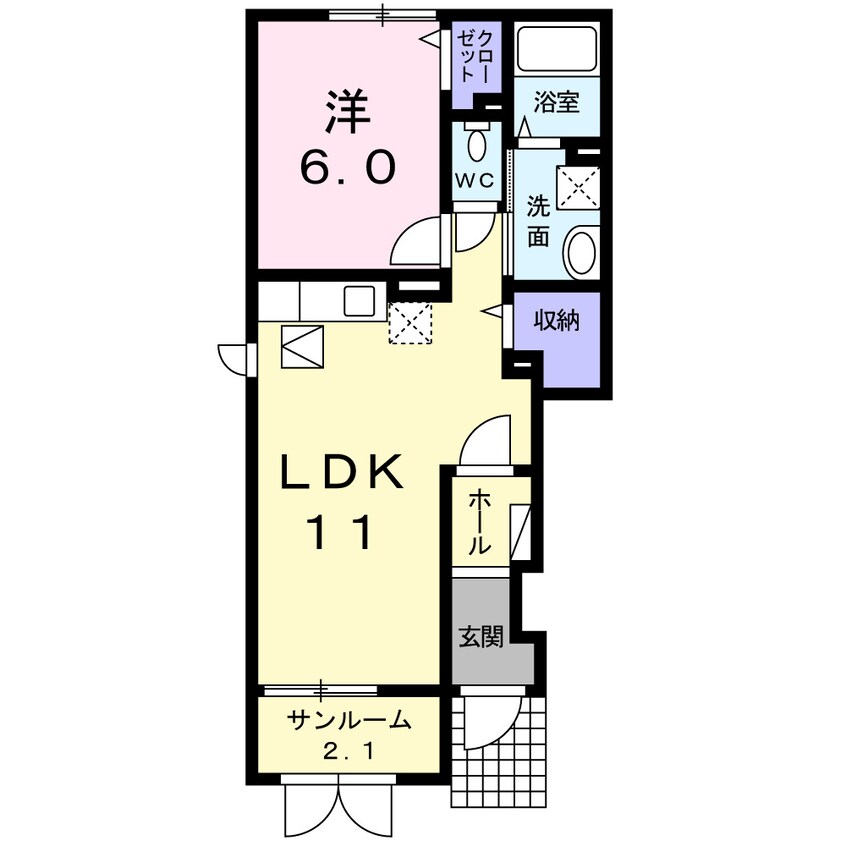 間取図 ミルローズ