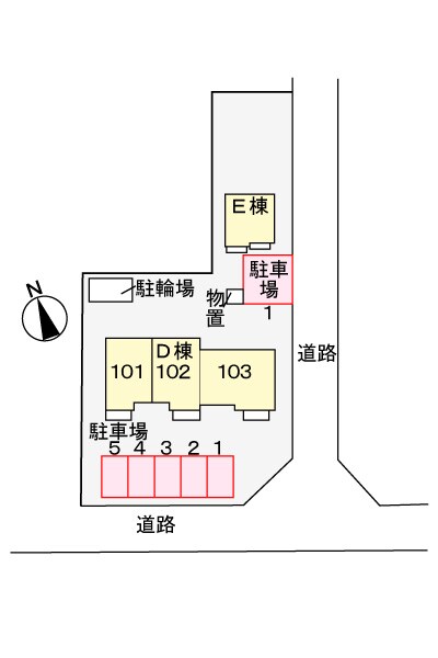 駐車場 シャンブルアロリ　Ｄ