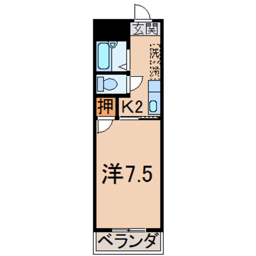 間取図 メゾン蔵王