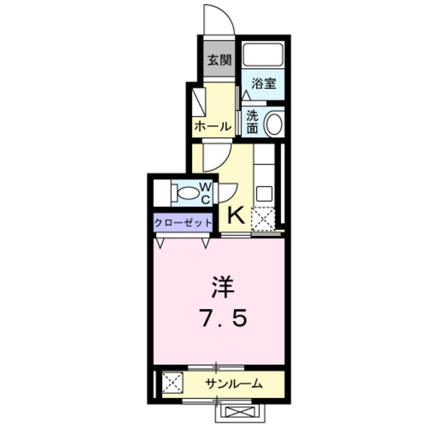 間取図 シャルマン北町　壱番館