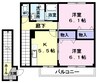 メゾンプロムナードＡ 2Kの間取り