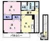 メゾンプロムナードＡ 2Kの間取り