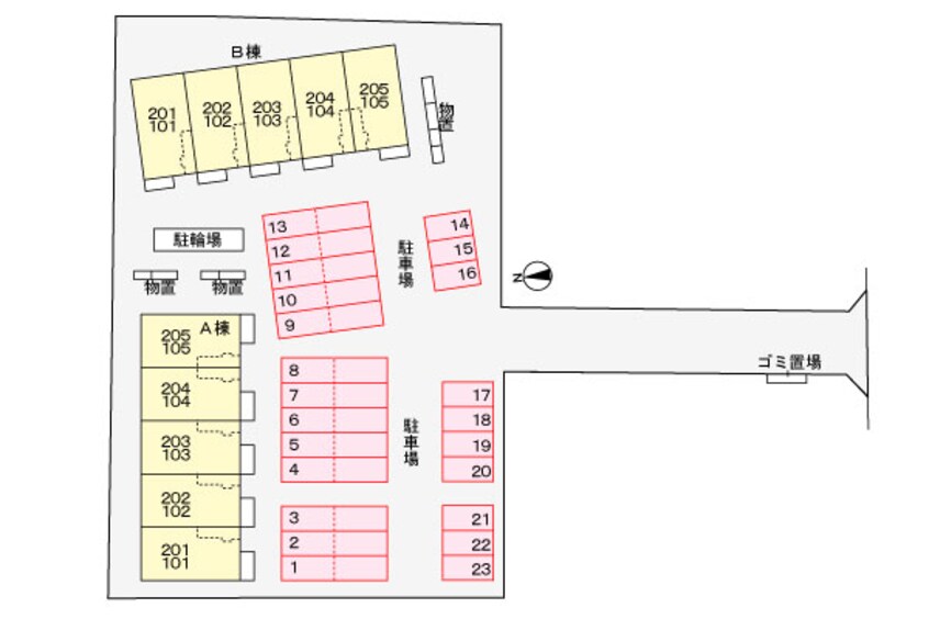 駐車場 山形新幹線/さくらんぼ東根駅 徒歩60分 1階 築11年