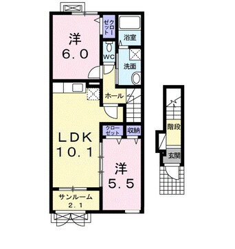 間取図 グレンジェルメＡ