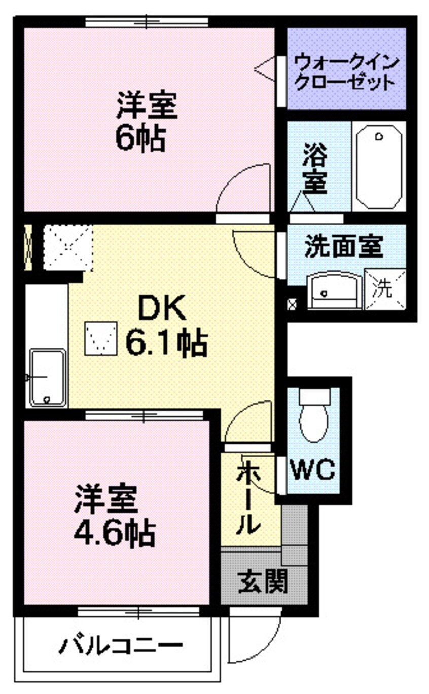 間取図 リバティーベルＢ